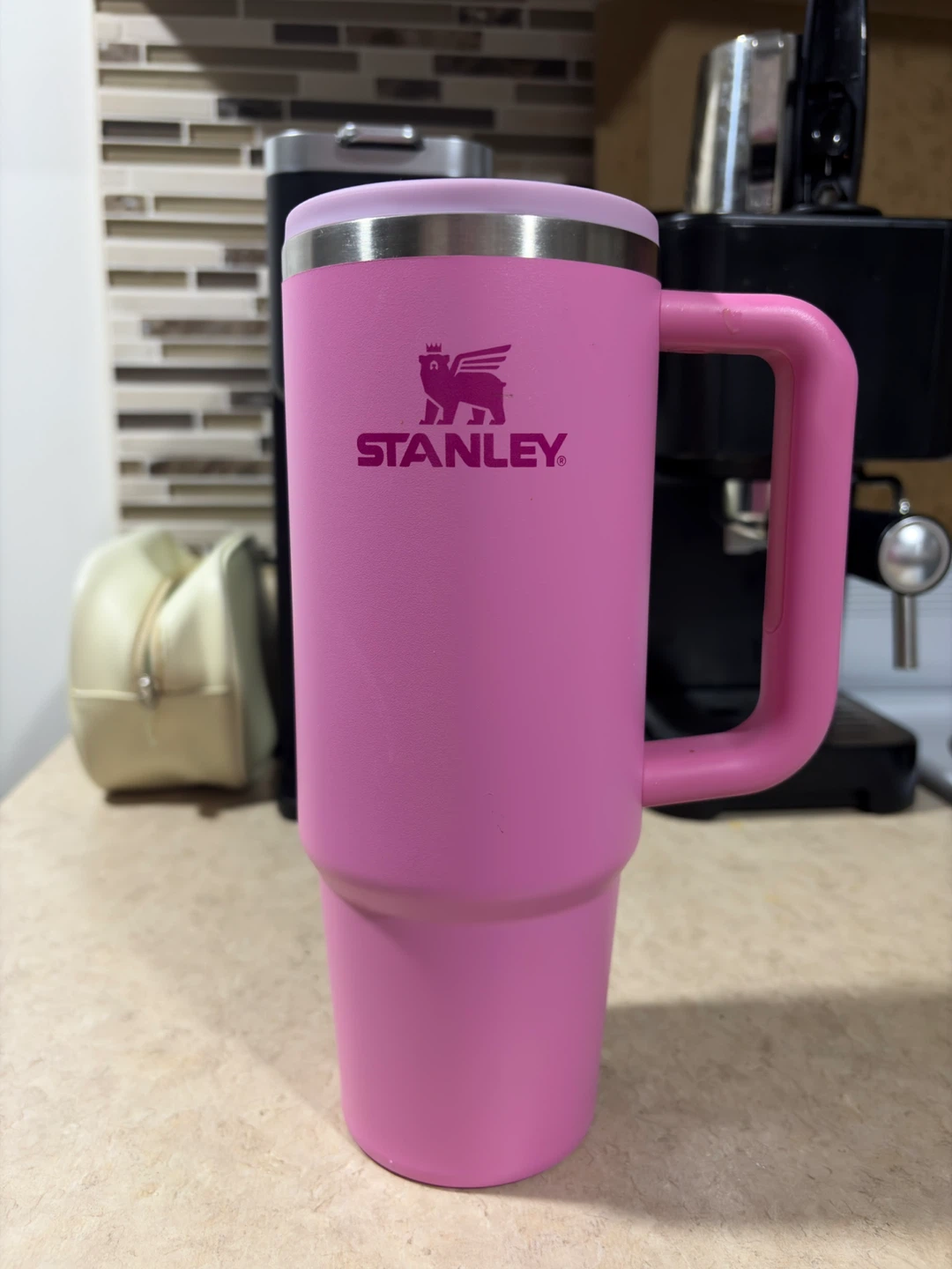Stanley Pink Tumbler with Handle