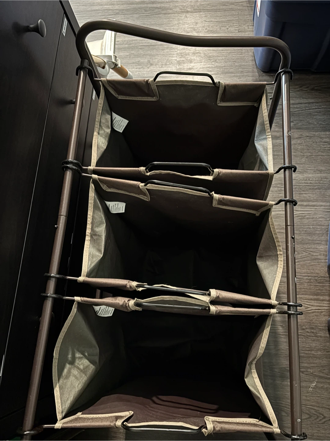 3-Bin Laundry Sorter Cart - photo 2