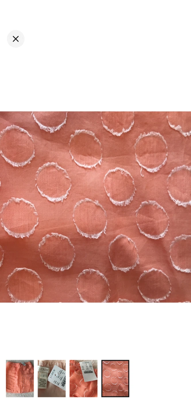 J. Crew Orange Polka Dot Skirt - Size 2 - photo 2