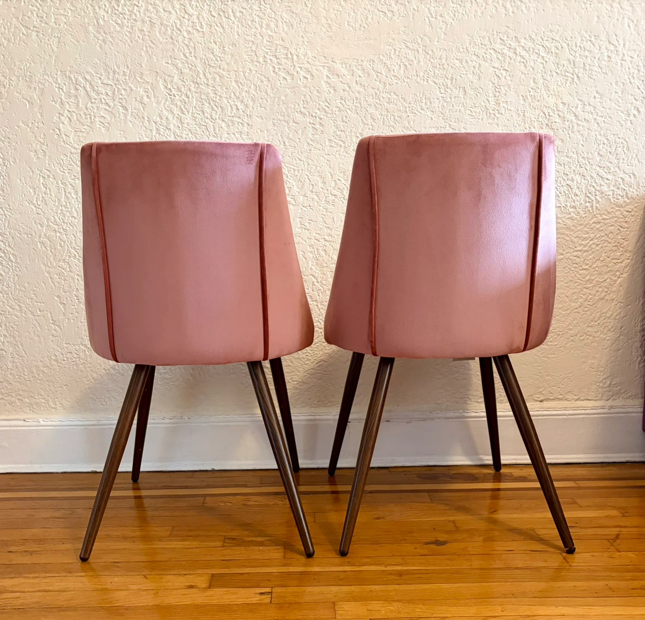 Rose Velvet Upholstered Dining Chairs (Set of 2) - photo 2