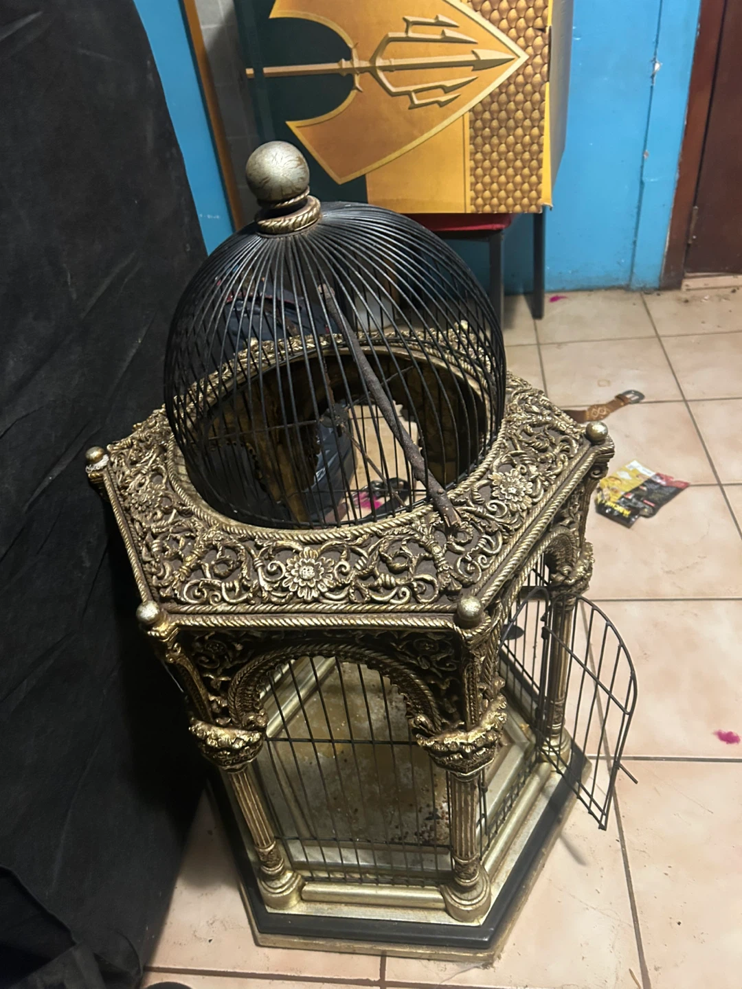 Ornate Vintage Style Bird Cage - photo 3
