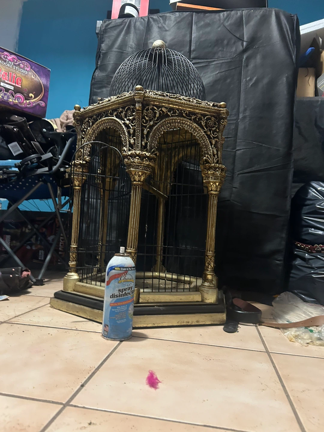Ornate Vintage Style Bird Cage - photo 4