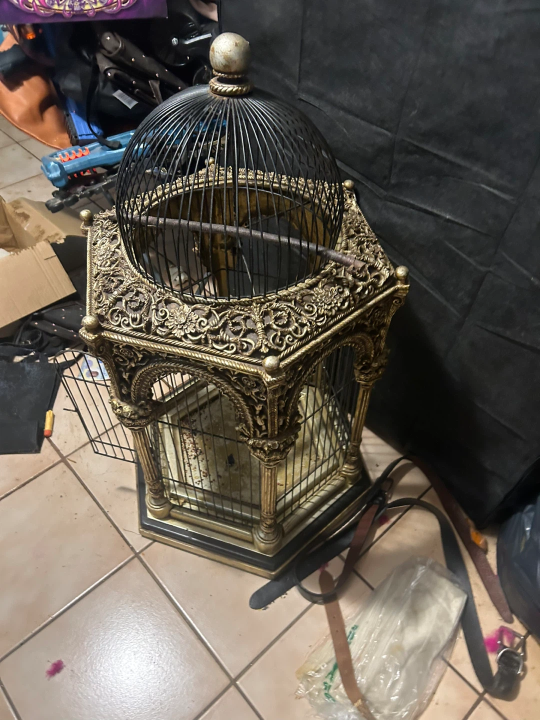Ornate Vintage Style Bird Cage - photo 2