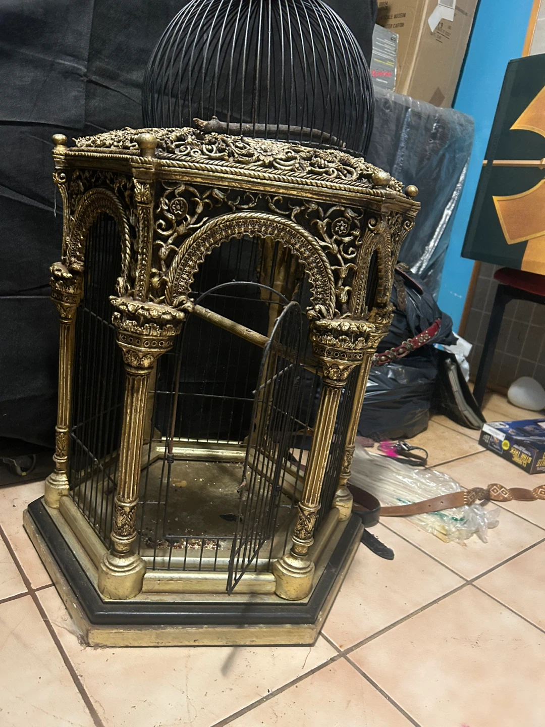 Ornate Vintage Style Bird Cage