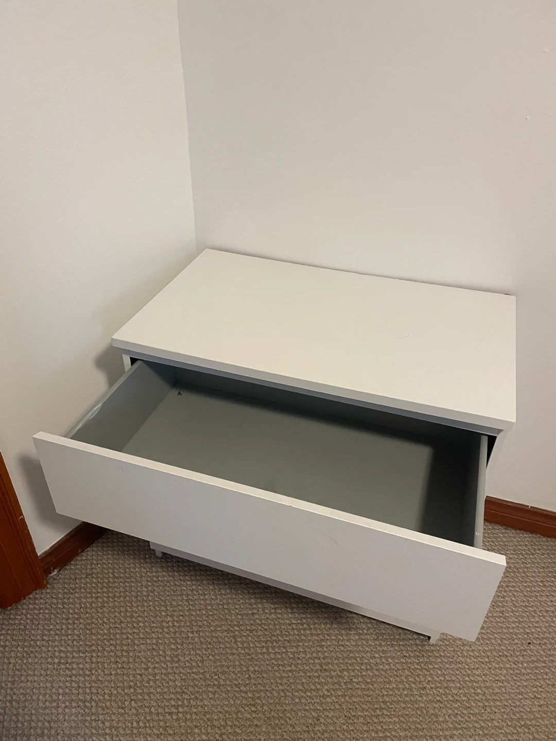 IKEA - White 3-Drawer Dresser - photo 2