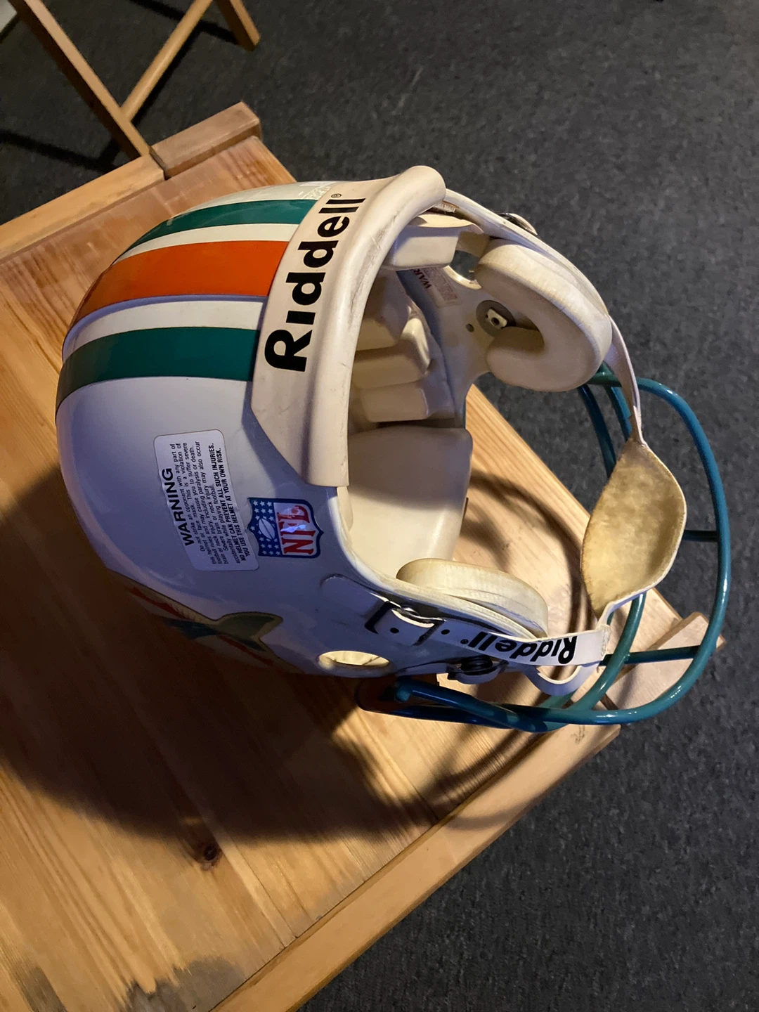 Riddell Miami Dolphins Football Helmet - photo 2