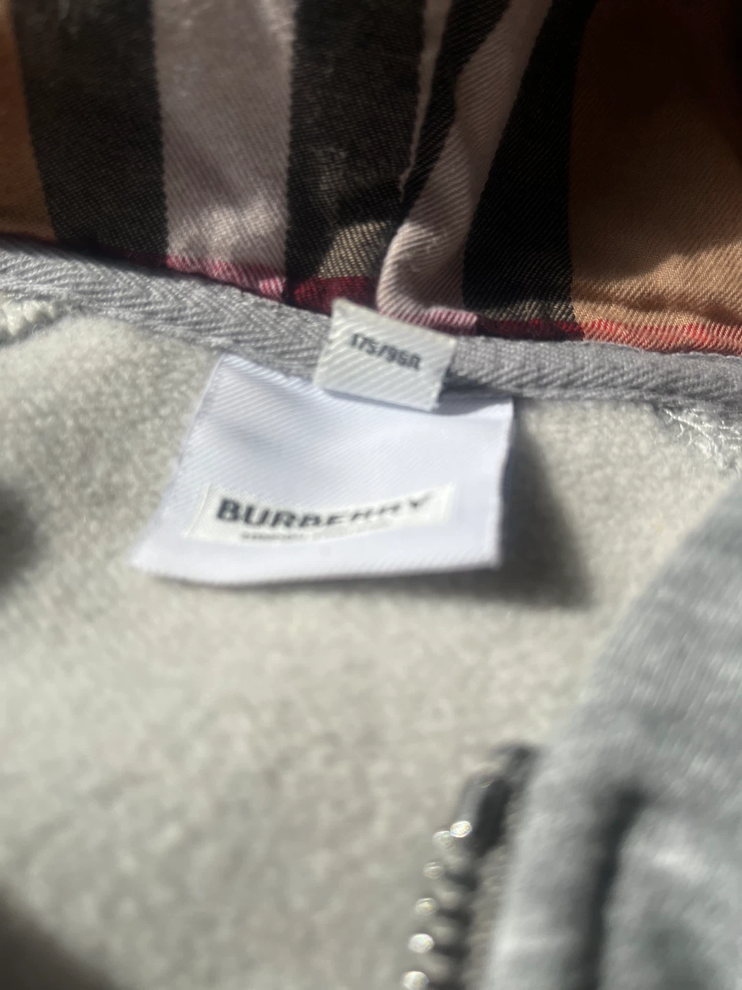 Burberry Grey Full Zip Hoodie - photo 4