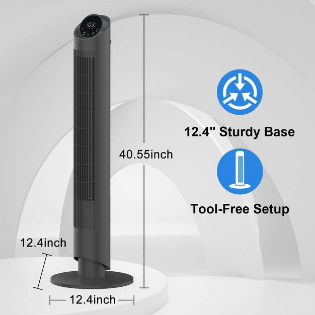 🔥 Brand NEW –Oscillating Tower Fan 40"  (Black) - photo 4