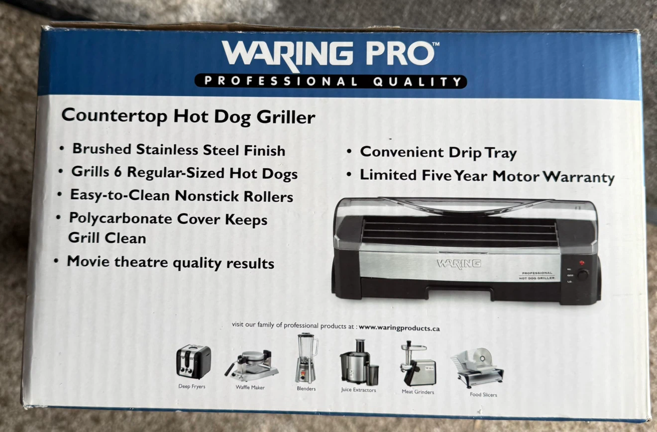 Waring Pro Countertop Hot Dog Griller - photo 2