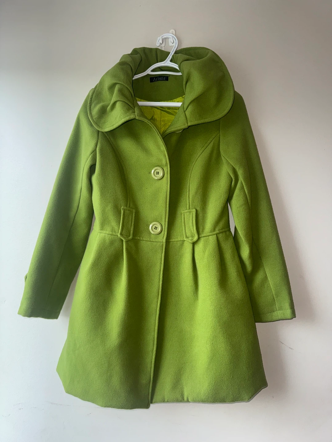 Ariella Green Wool Coat