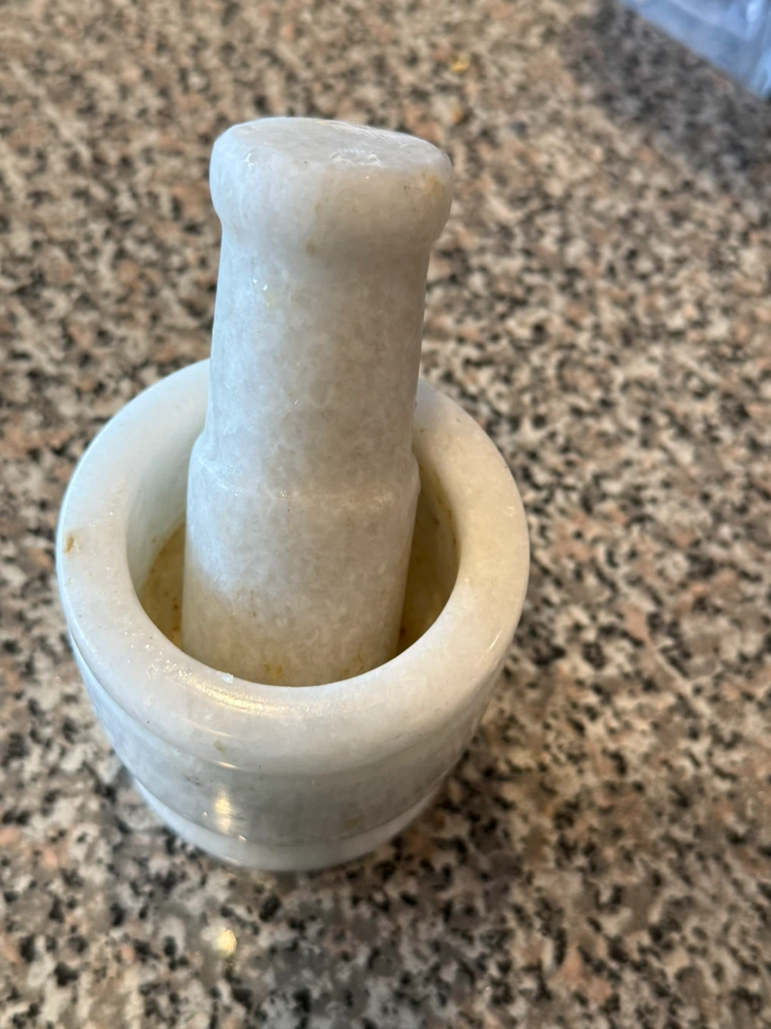 White Marble Mortar and Pestle - photo 2