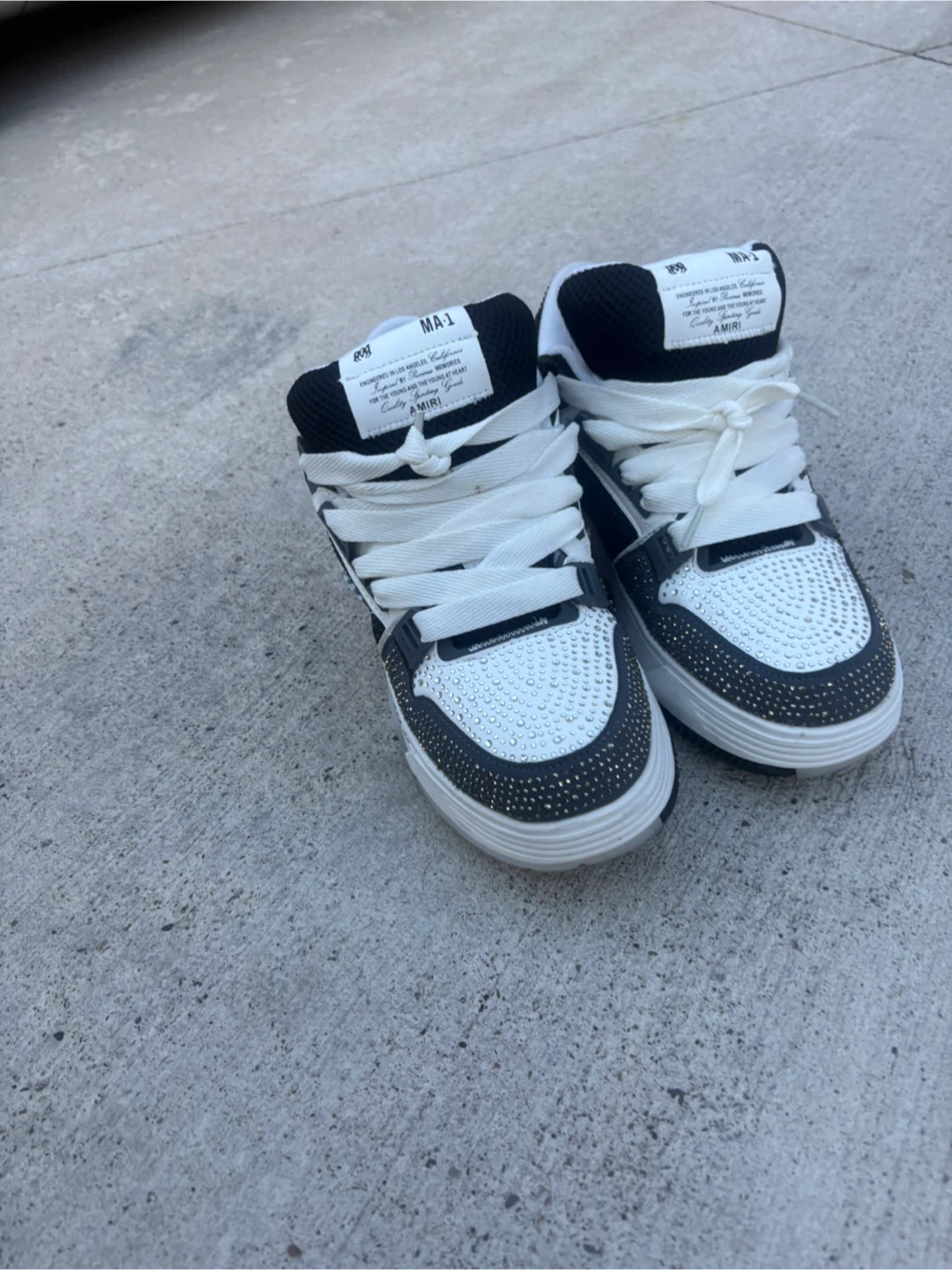 Amiri MA-1 Crystal Sneakers - photo 2