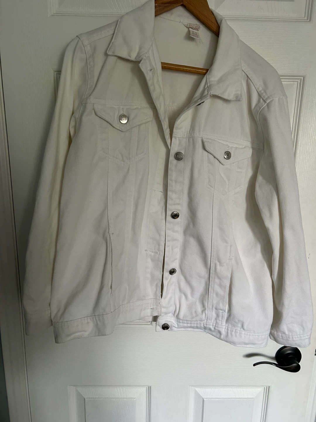 Streetwear Society White Denim Jacket - Size M