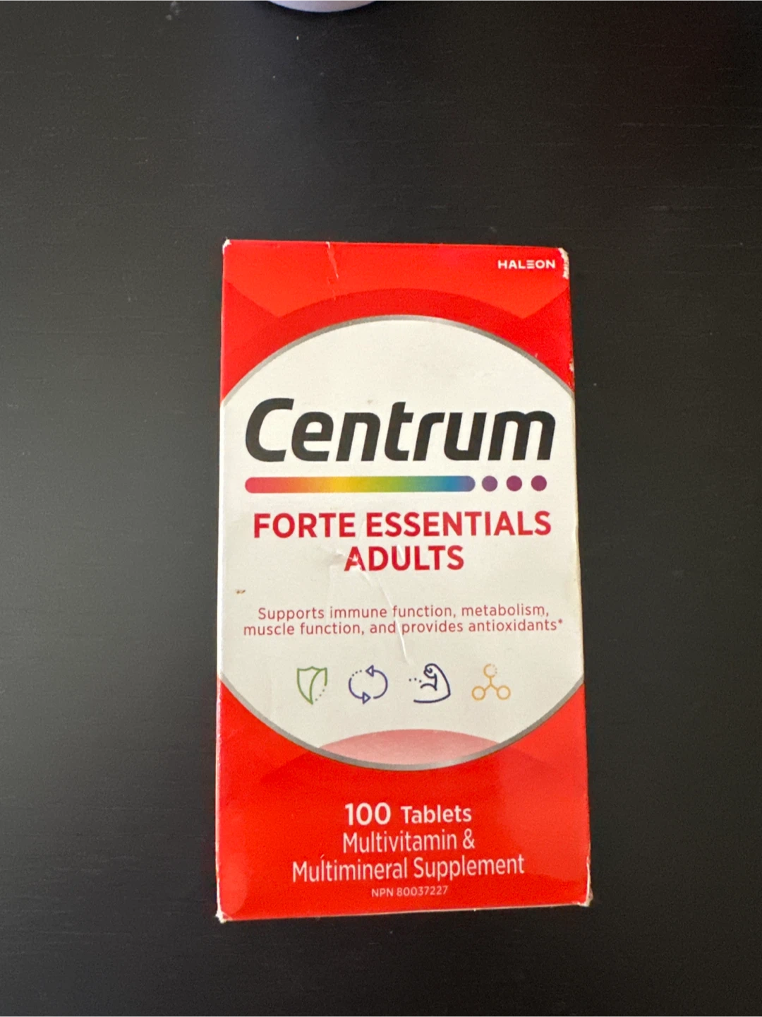 Centrum Forte Essentials Multivitamin & Supplement, 100 Tablets