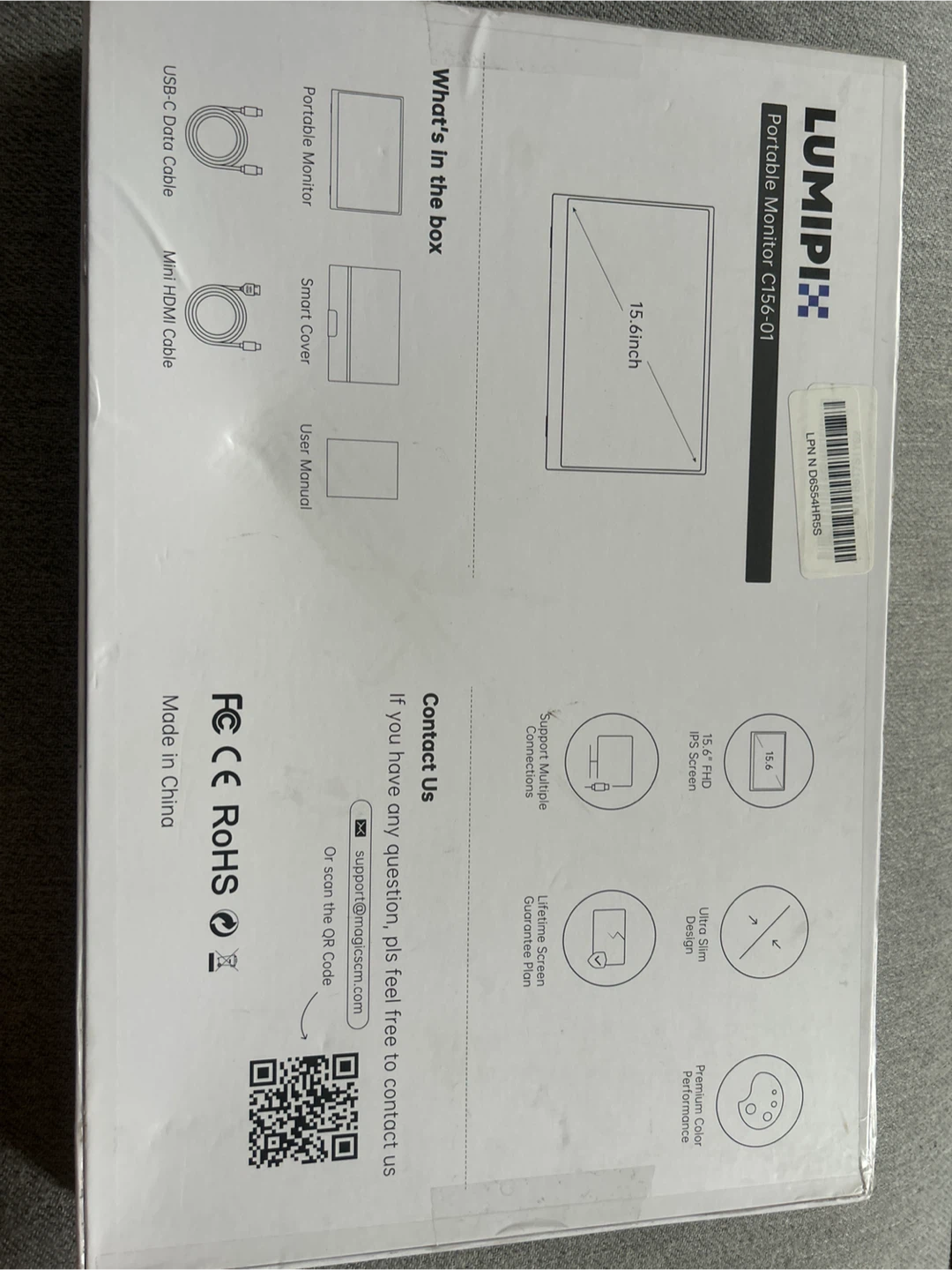 LUMPIX Portable Monitor CT156-01 15.6 inch - photo 4