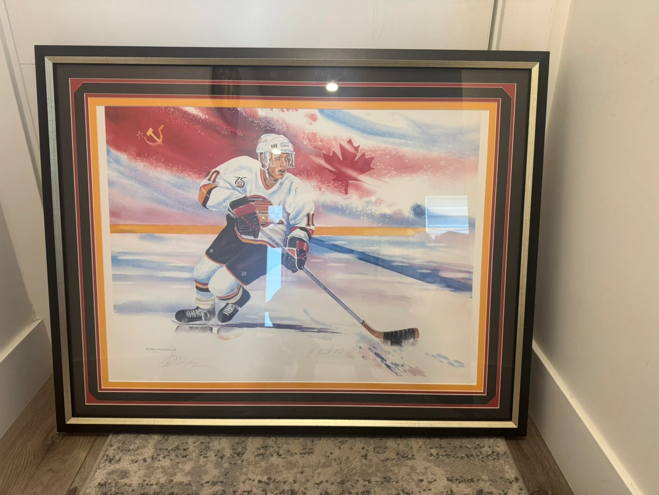 Pavel Bure Framed Hockey Art Print
