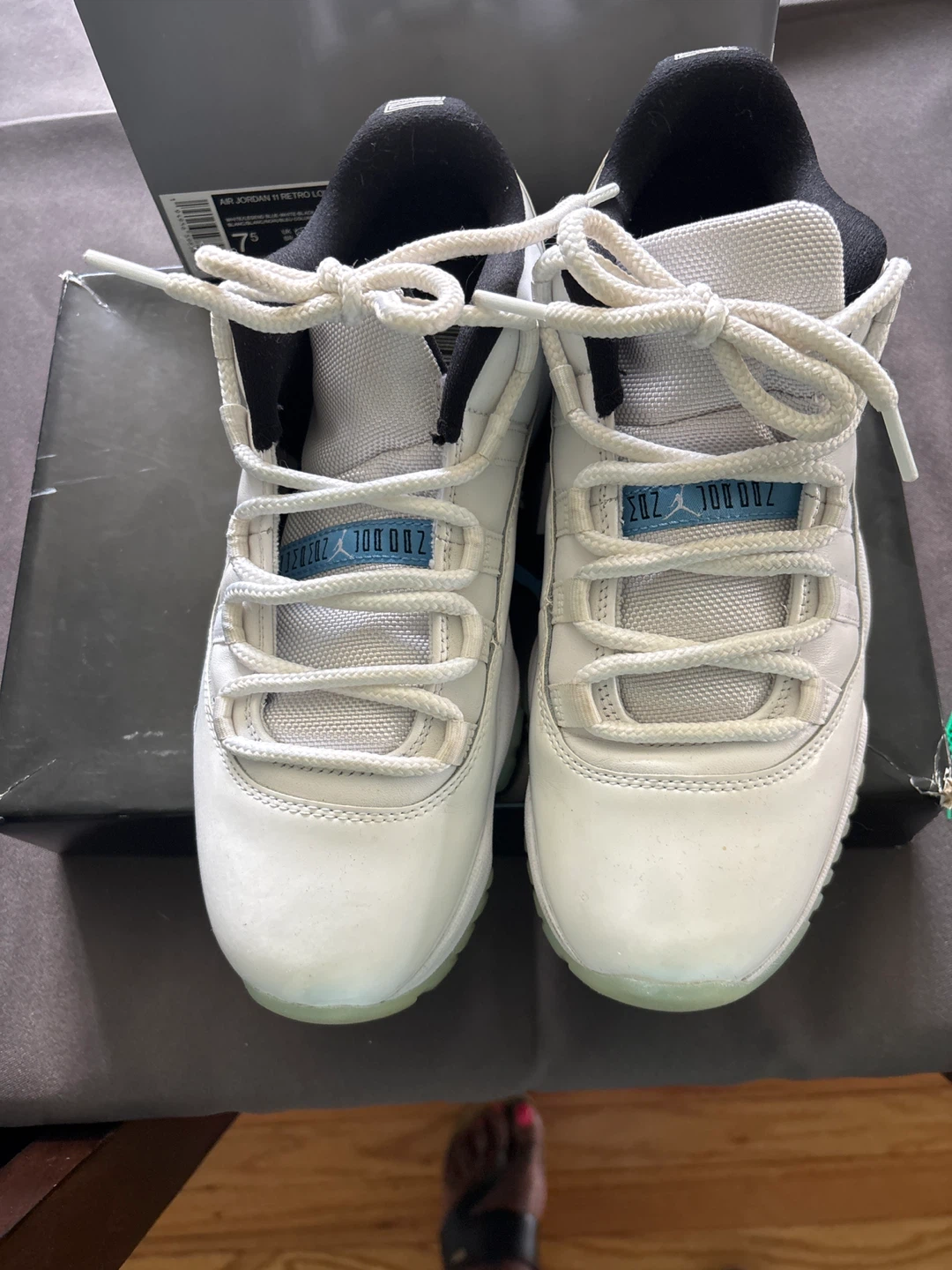 Jordan 11 Retro Low White University Blue - photo 3