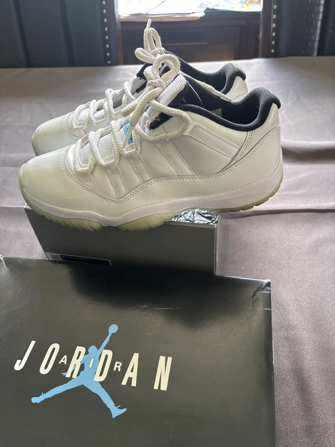 Jordan 11 Retro Low White University Blue - photo 4