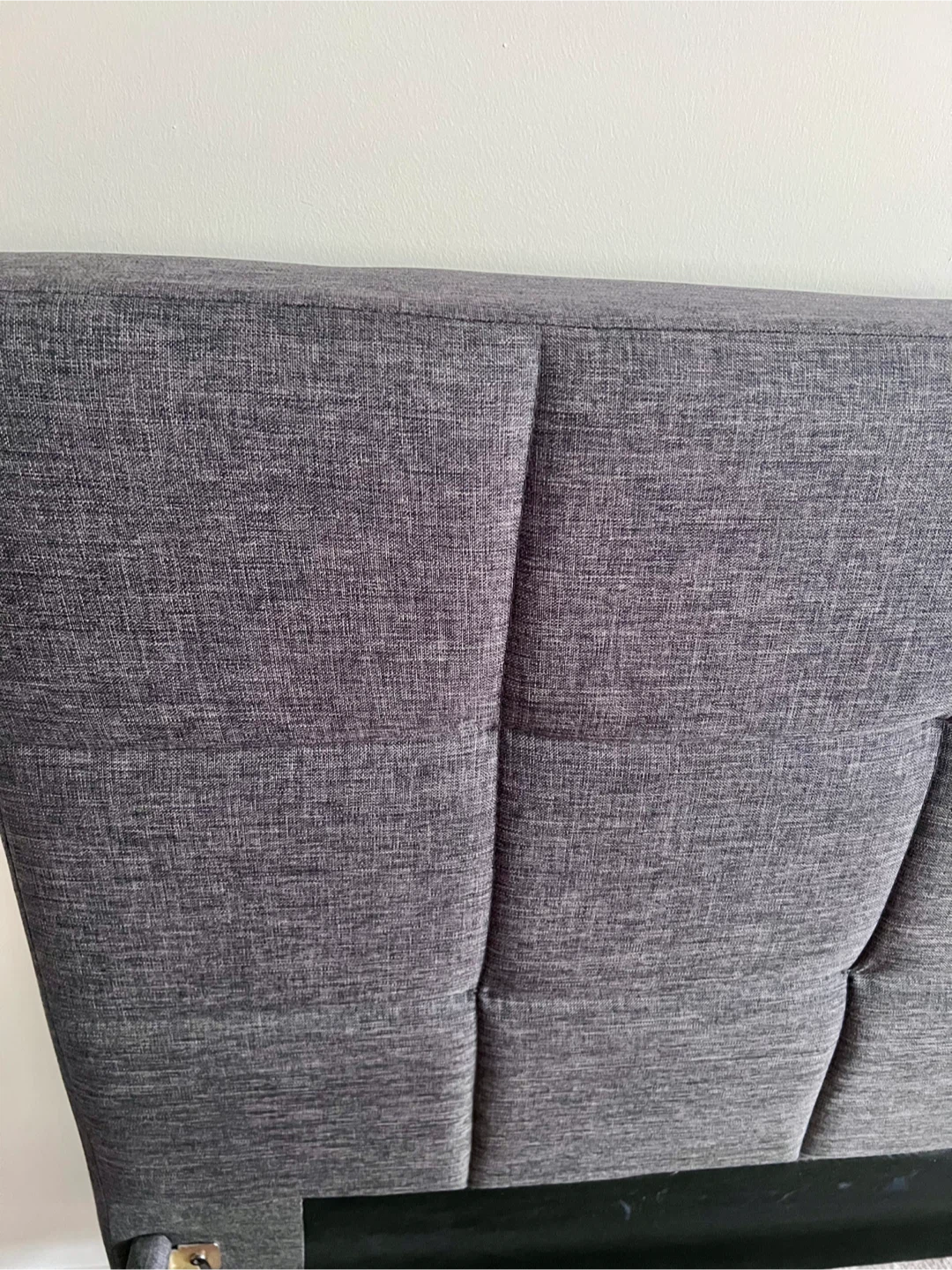 Dark Grey Upholstered King Bed Frame - photo 2