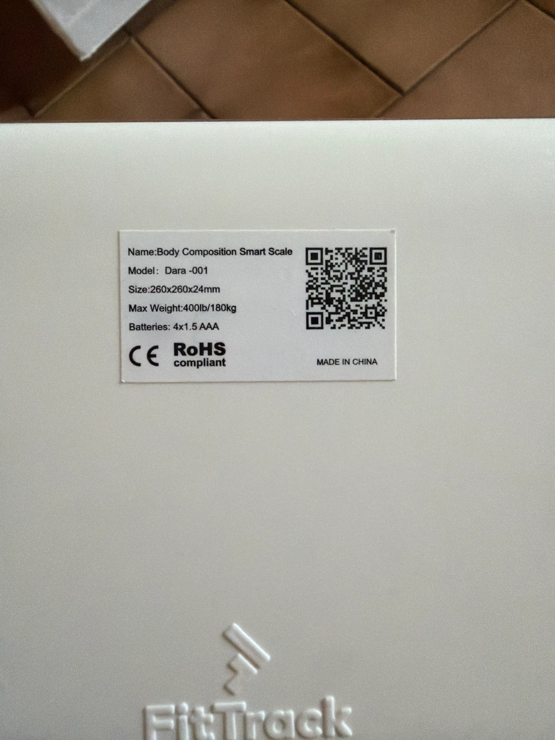 Fit track weight scale - photo 3