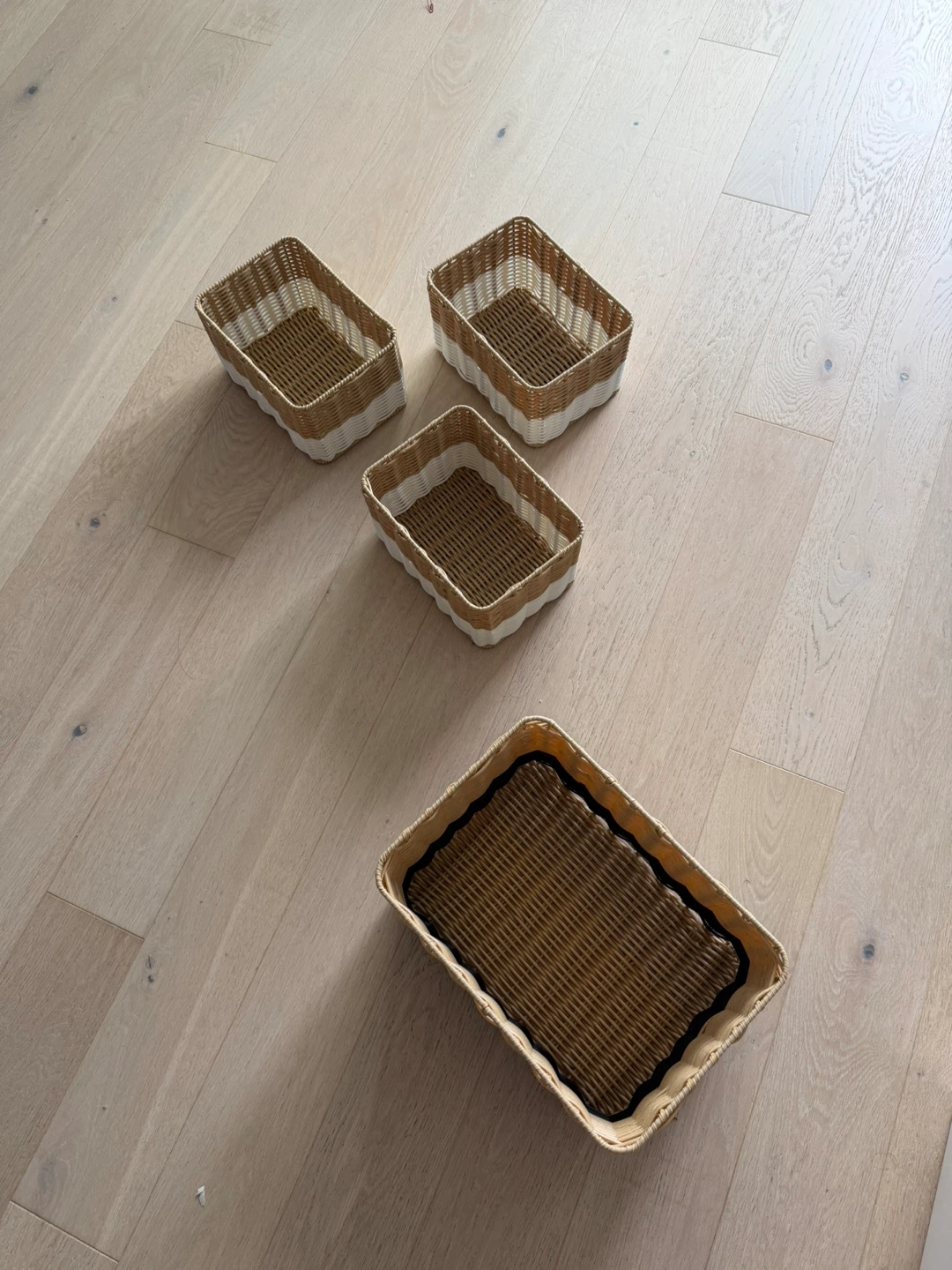 Set of 4 Wicker Storage Baskets - photo 2