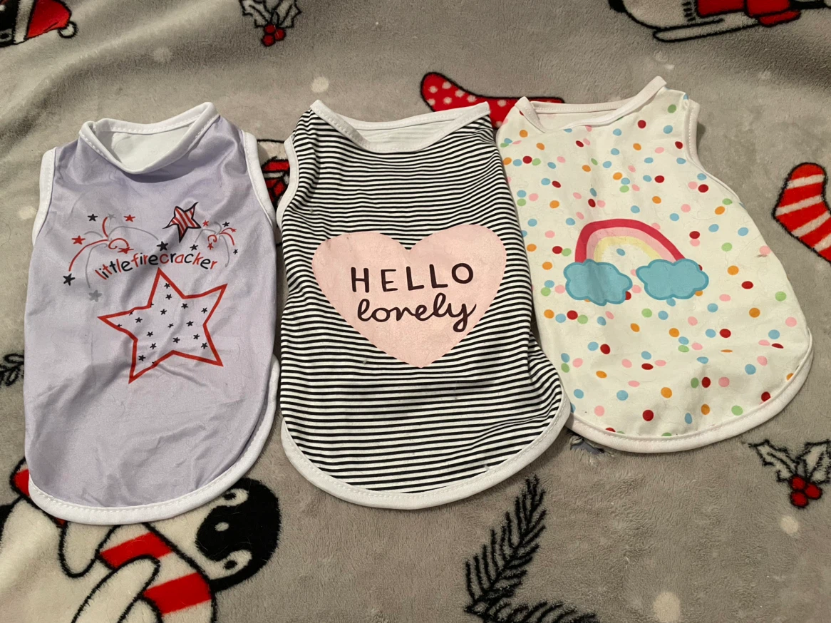 10” XS Dog Shirts Lot #2