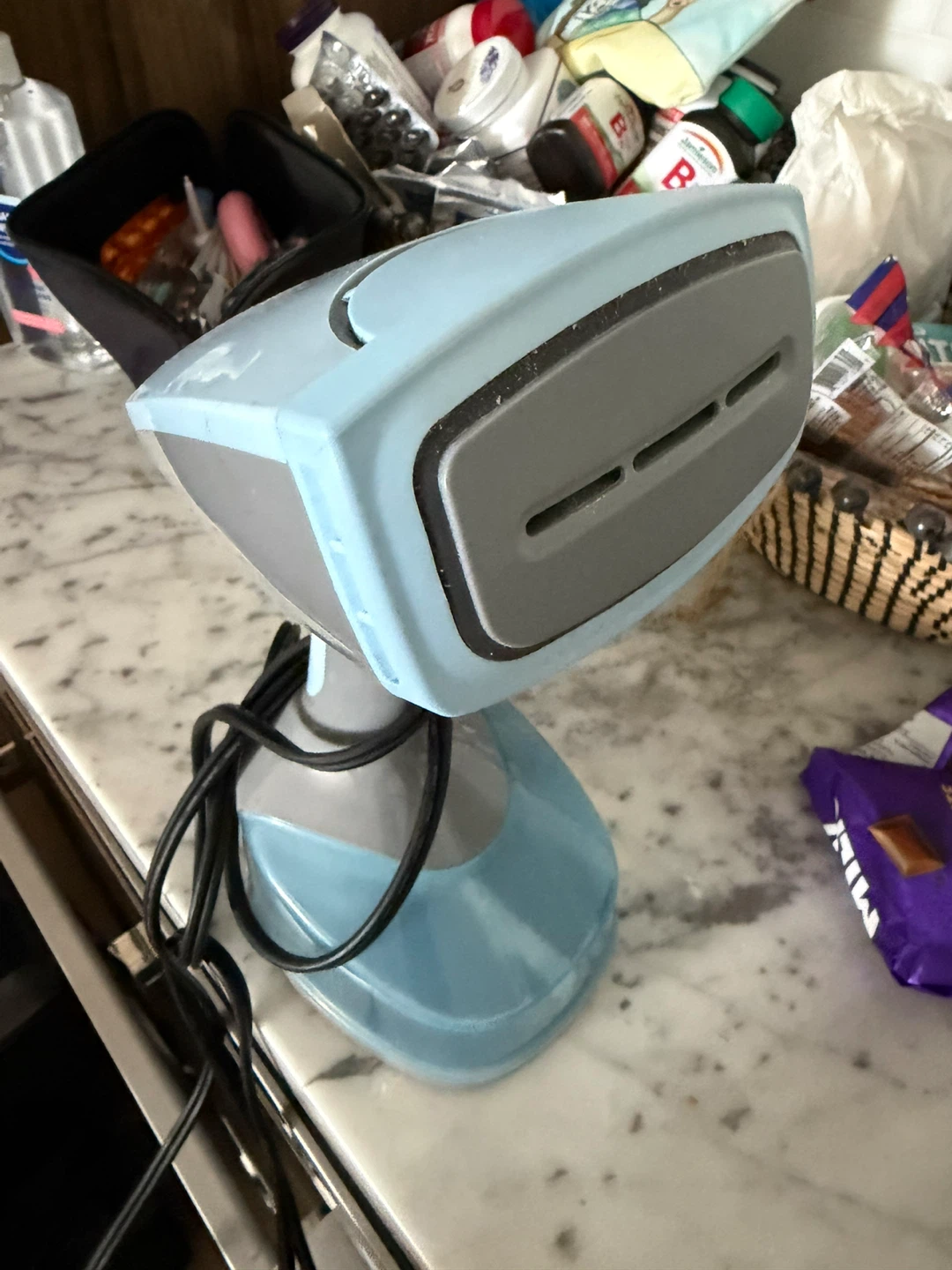 Light Blue Handheld Garment Steamer