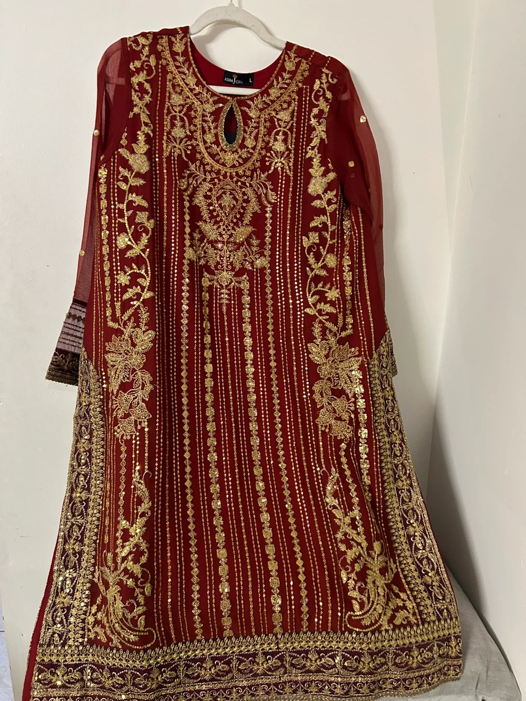 New Asim Jofa Embroidered  Suit - Size L - photo 5