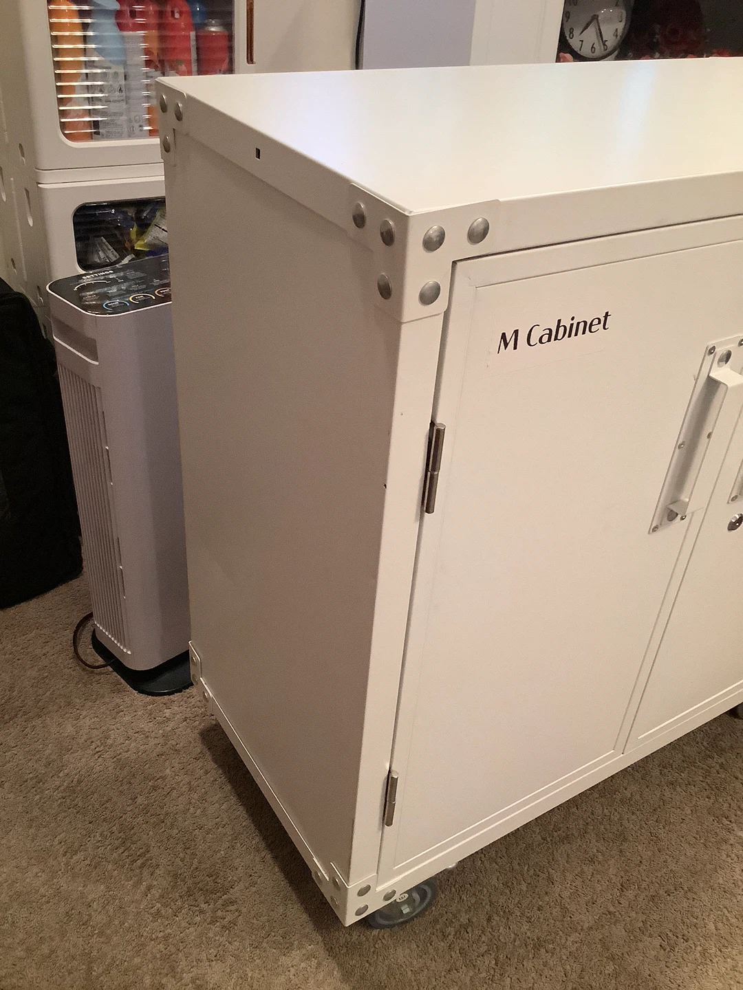 White M Cabinet Rolling Storage Unit - photo 4