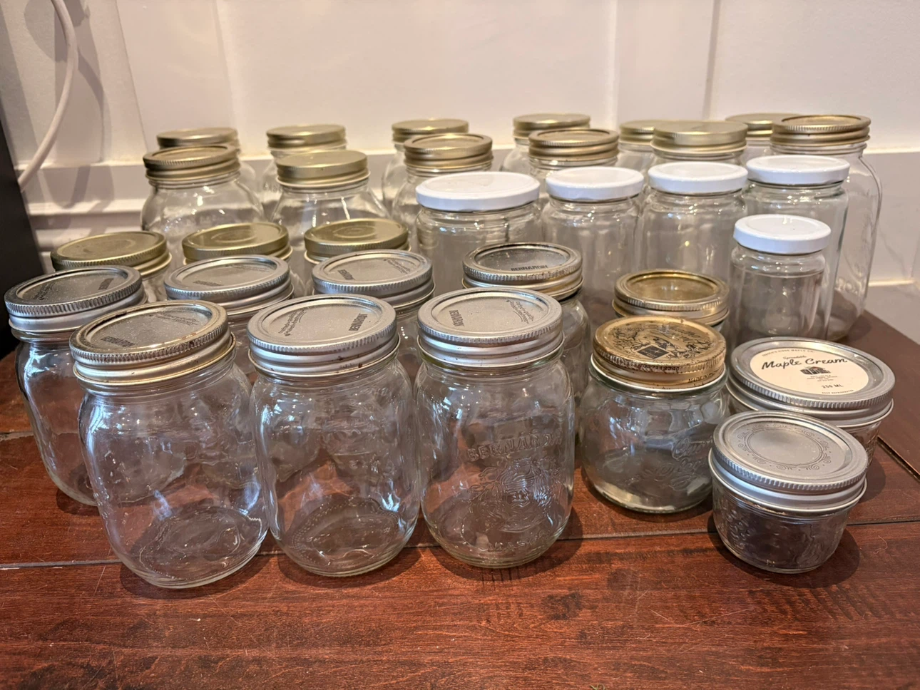 31 Assorted Glass Mason Jars with Lids - photo 2