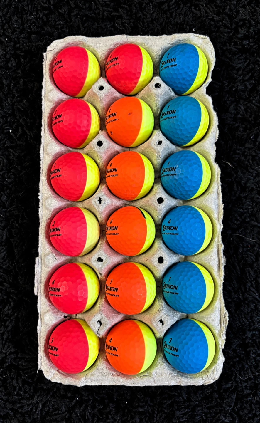 18 Srixon Q-Star Tour Divide Golf Balls - photo 3