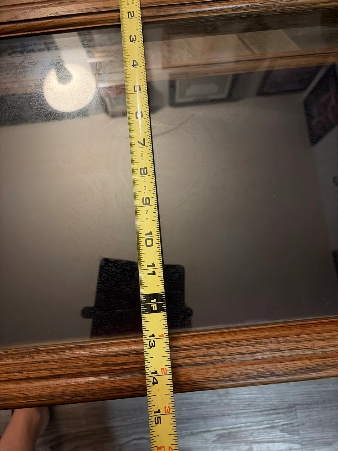 Oak Wood Display Case with Velvet Lining - photo 5