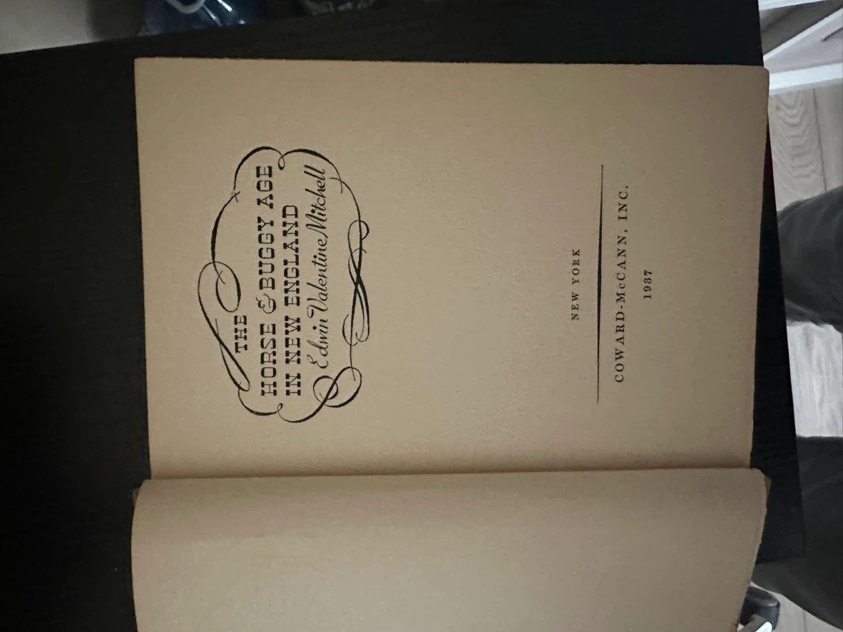 The Horse & Buggy Age in New England Book