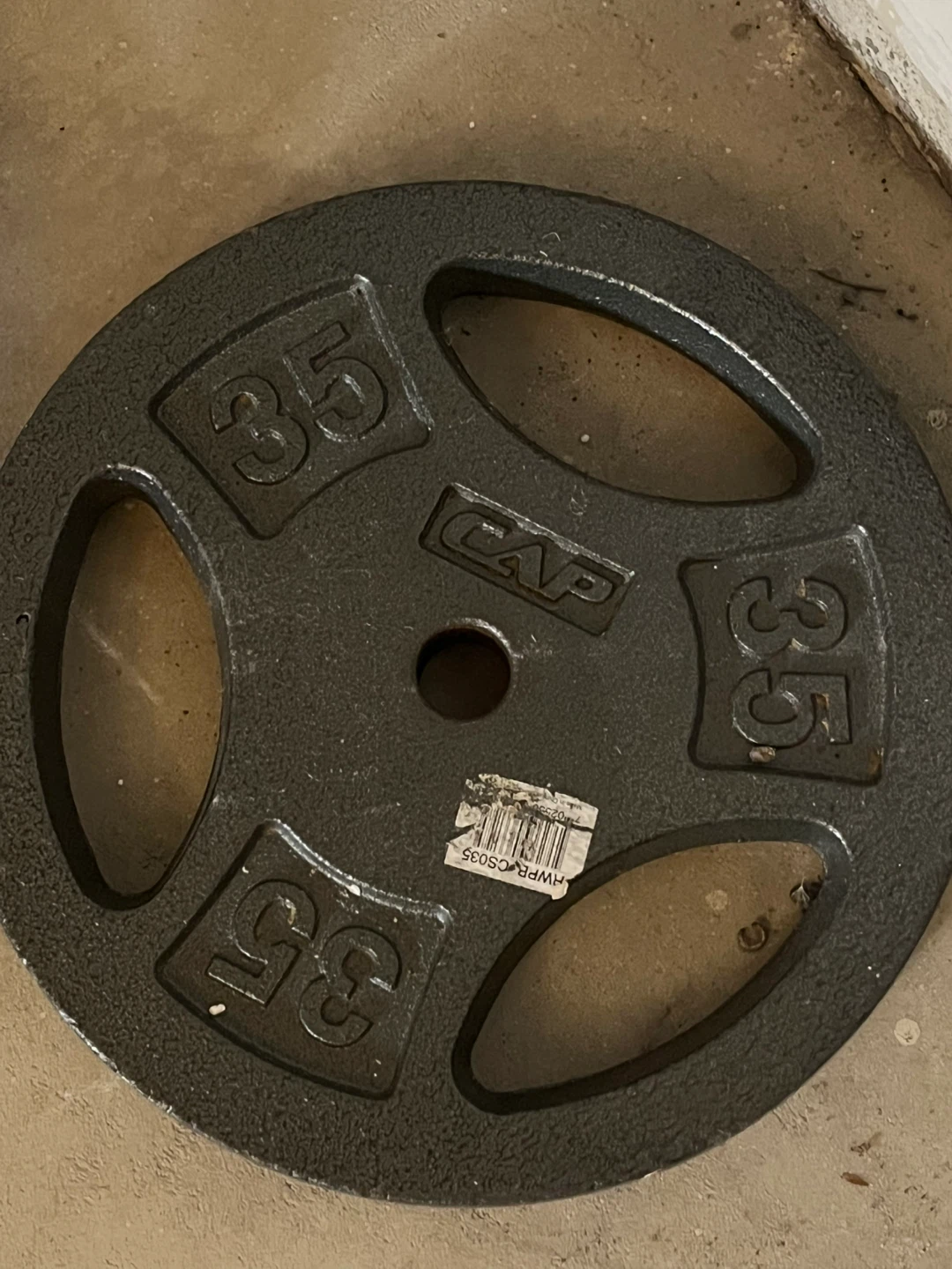CAP Iron grip weight plates x2