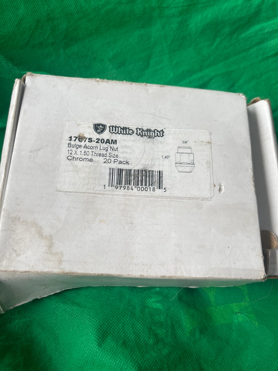 White Knight Acorn Lug Nuts - 12 X 1.5 Thread Size - 20 Pack - photo 3