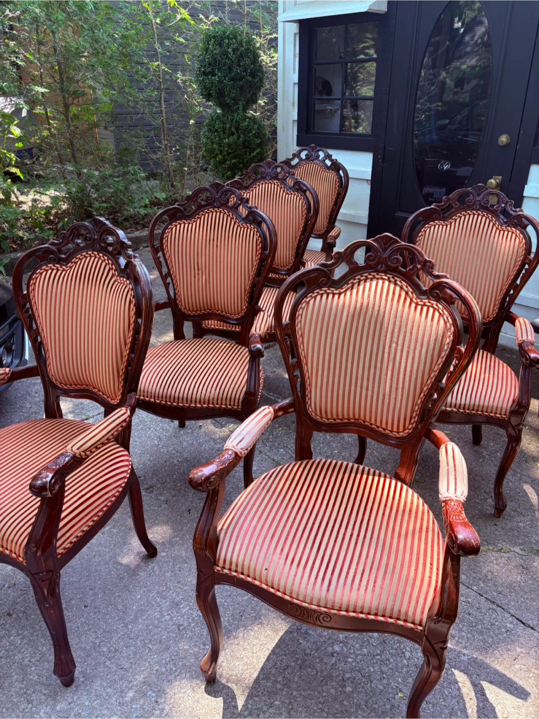 Set of 6 Vintage Accent Chairs