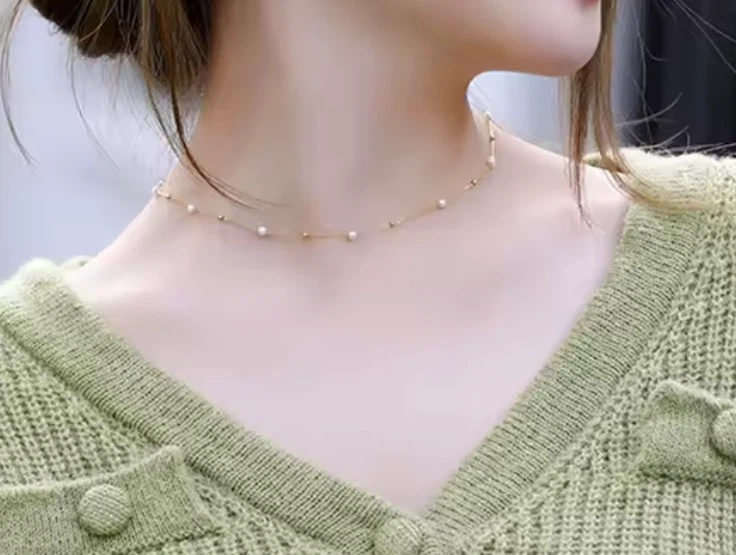 18K Gold  Pearl and Bead Necklace - photo 5