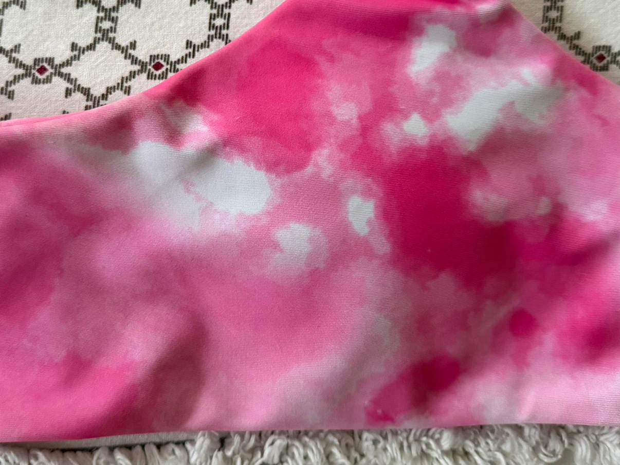SHEIN Pink Tie-Dye Bikini Top - photo 3