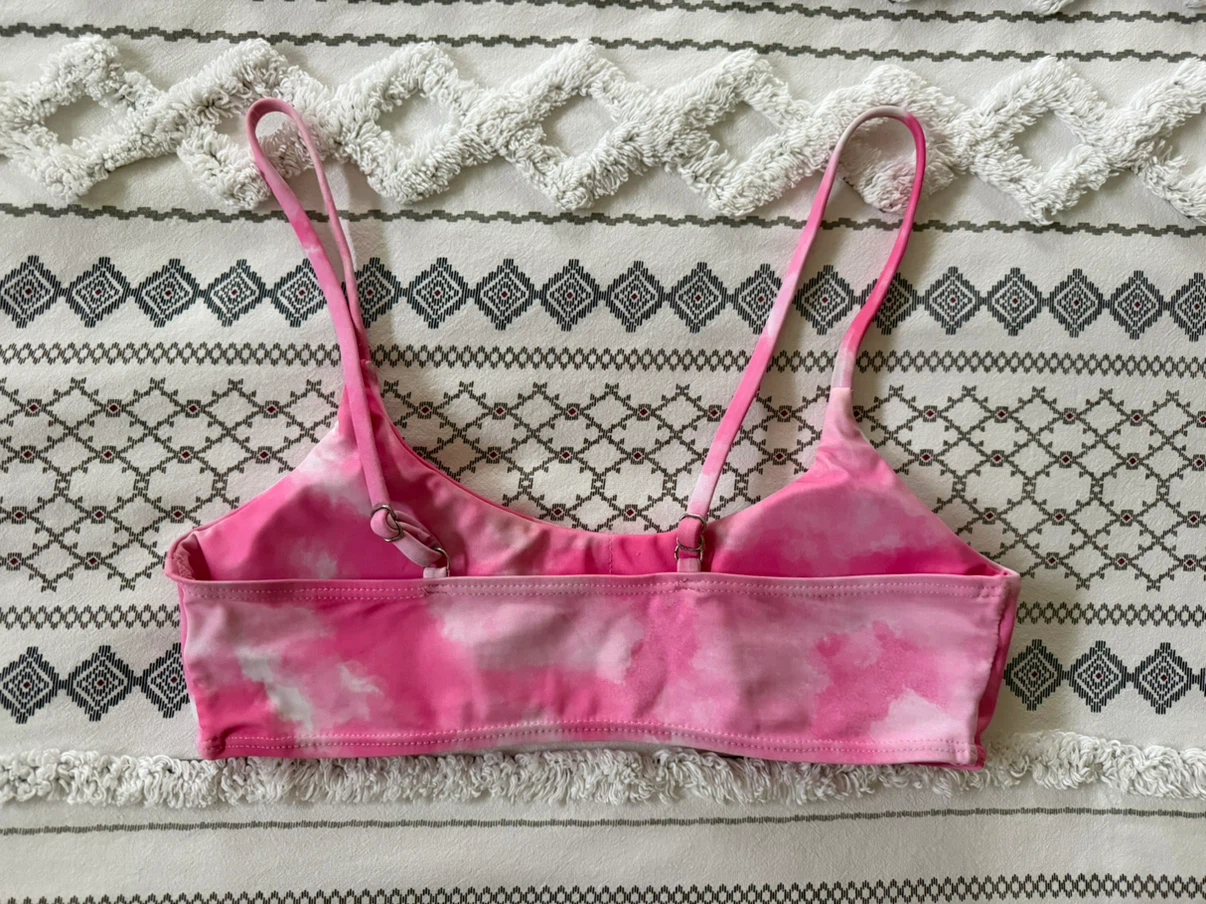 SHEIN Pink Tie-Dye Bikini Top - photo 5