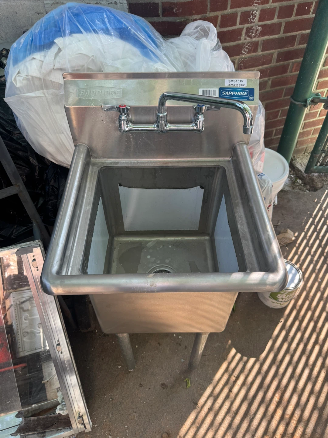 Sapphire Manufacturing SMS1515 Stainless Steel Sink