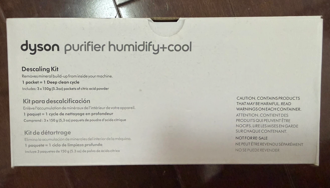 Dyson Purifier Humidify+Cool Descaling Kit – New/Unused