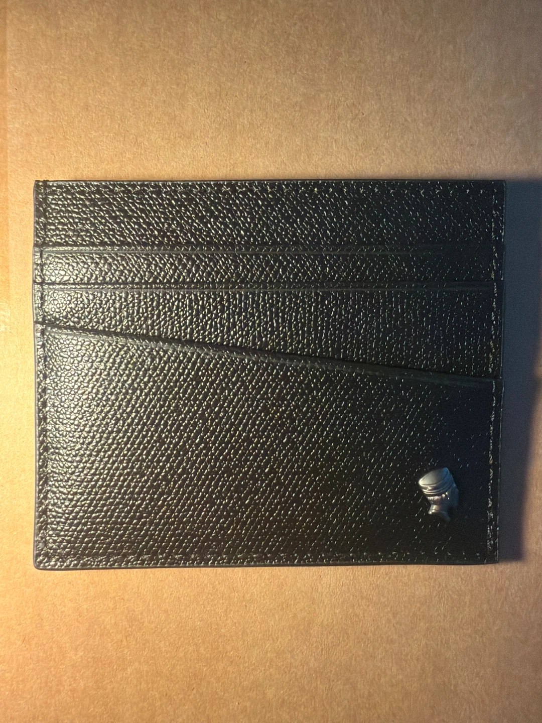 Porter International Black Leather Card Holder