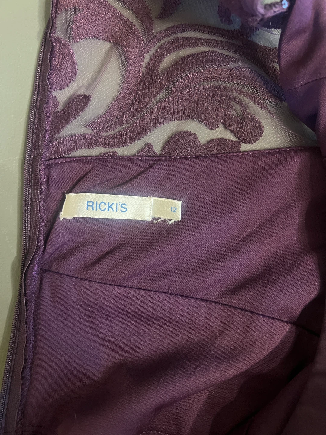 Ricki's Purple Sequin Lace Halter Dress - photo 4