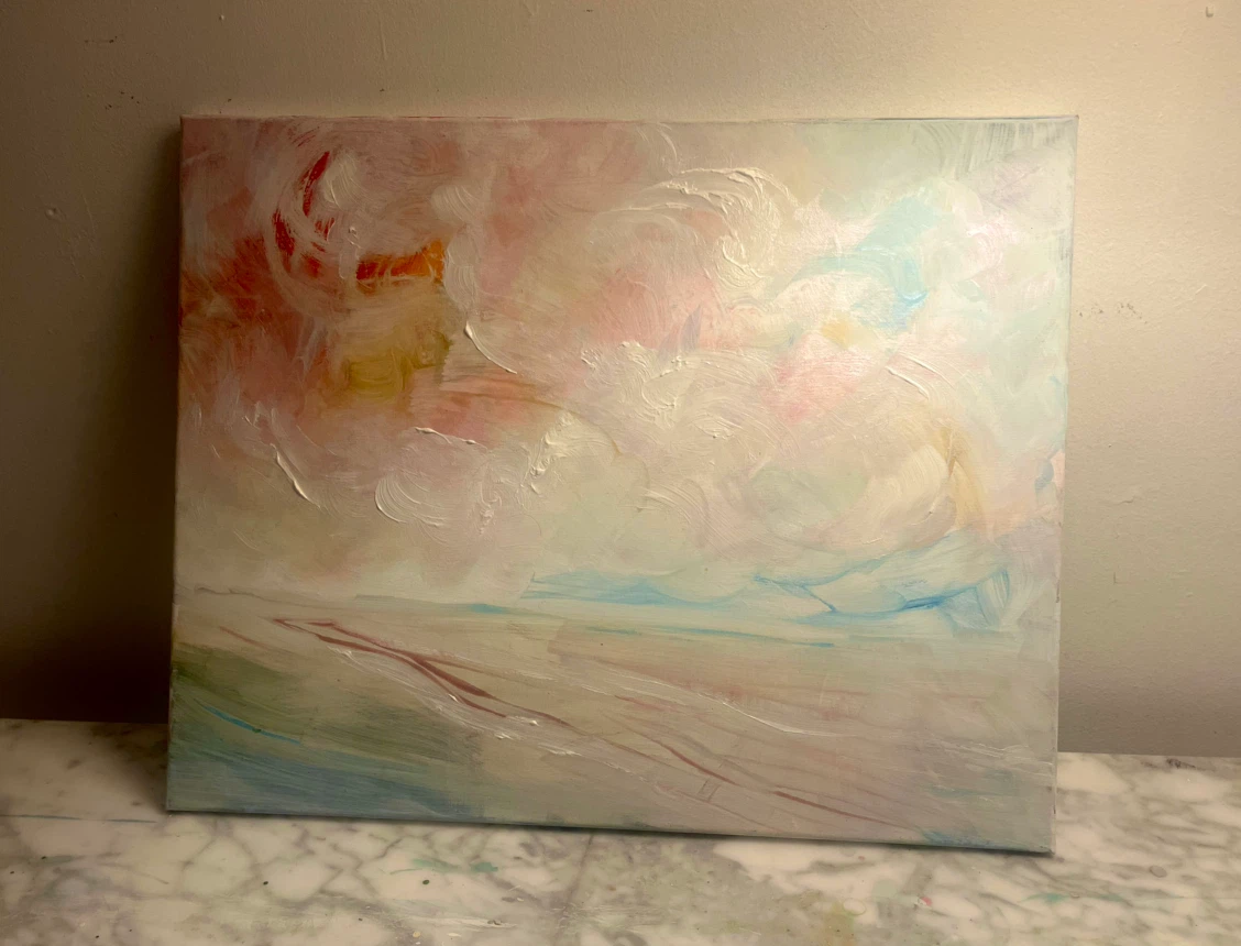 Original Abstract Landscape Painting - photo 2