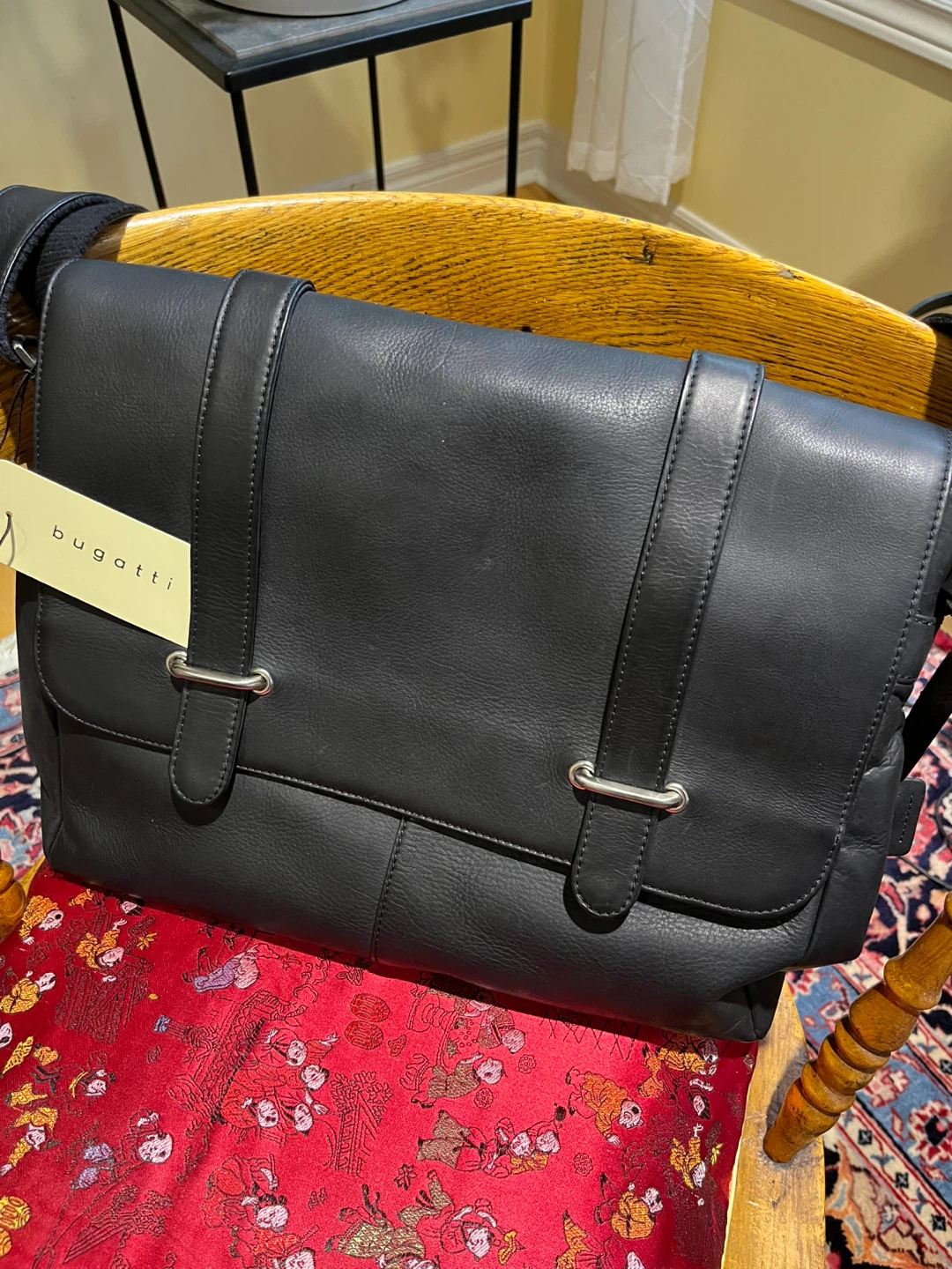 Bugatti Columbia Leather Messenger Bag