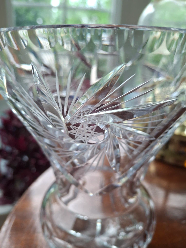 Crystal vase with feet - photo 3
