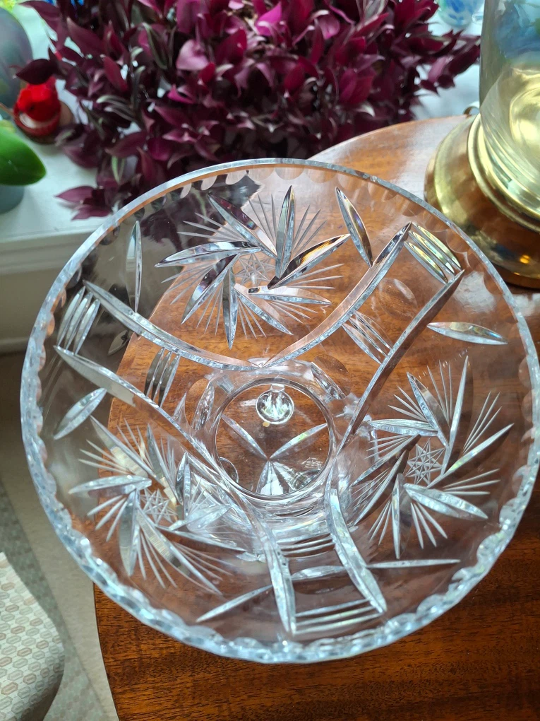 Crystal vase with feet - photo 4