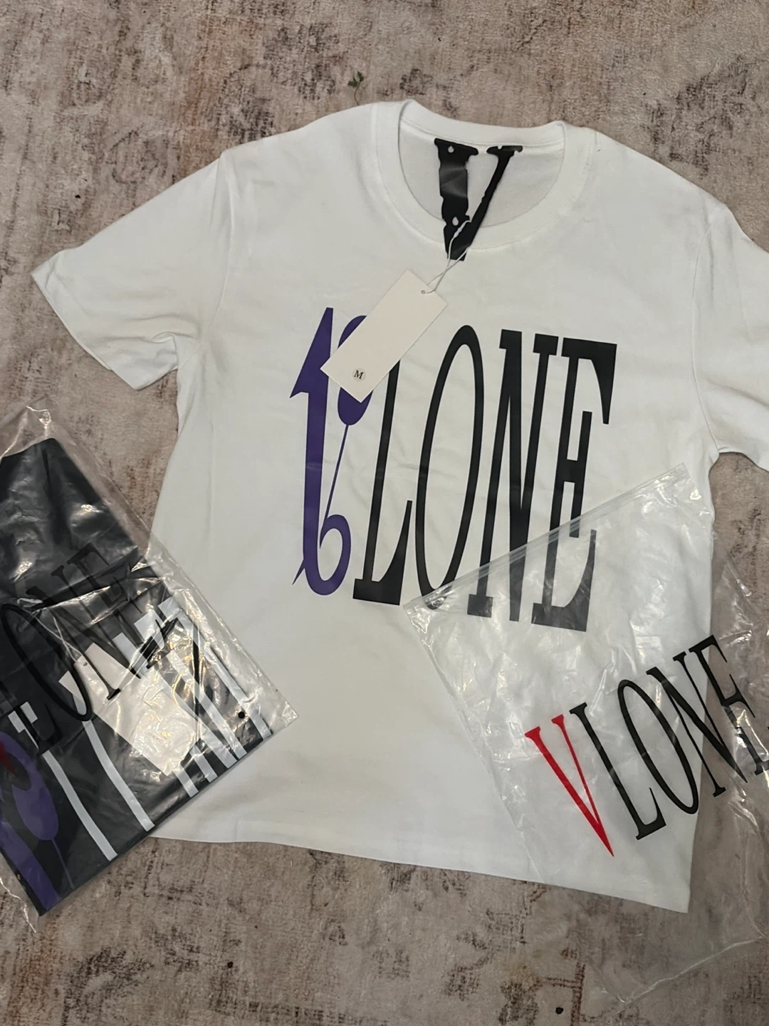 Palm Angels x Vlone White T-Shirt Size M