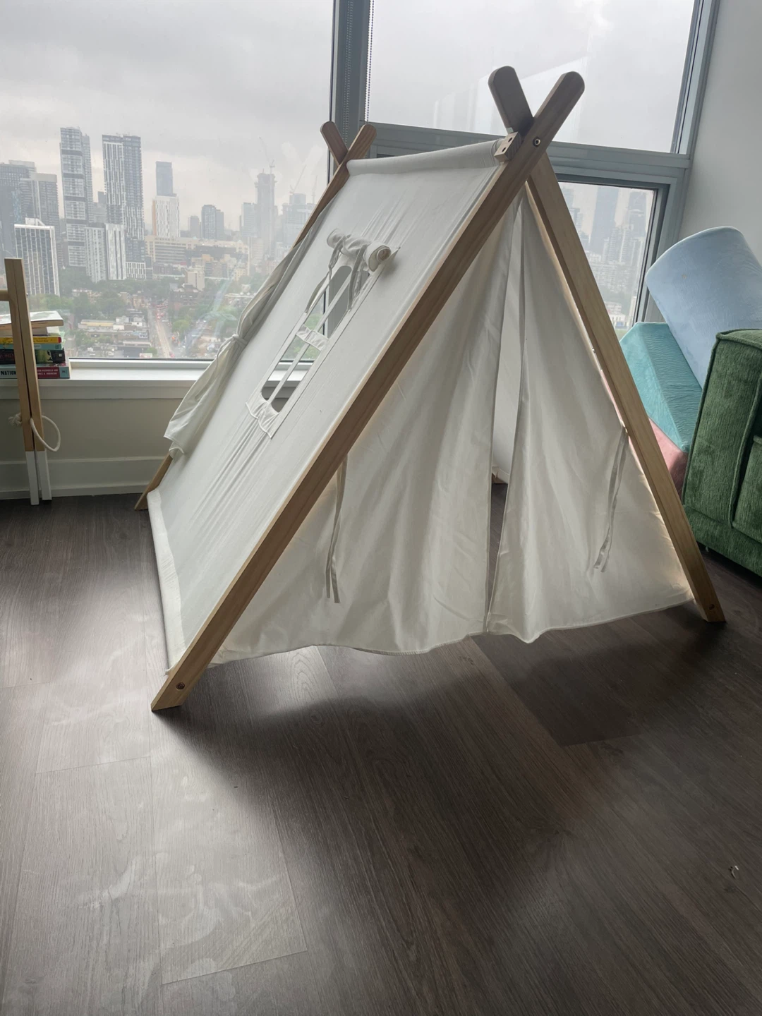 White Cotton Teepee Tent for Kids