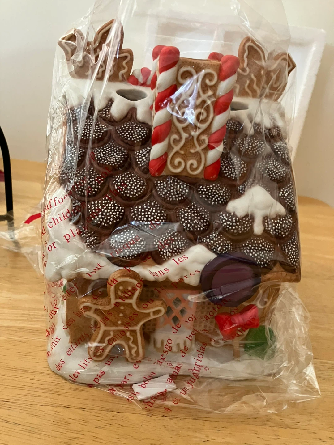 Partylite Hand-Painted Gingerbread House Tealight Holder - photo 4